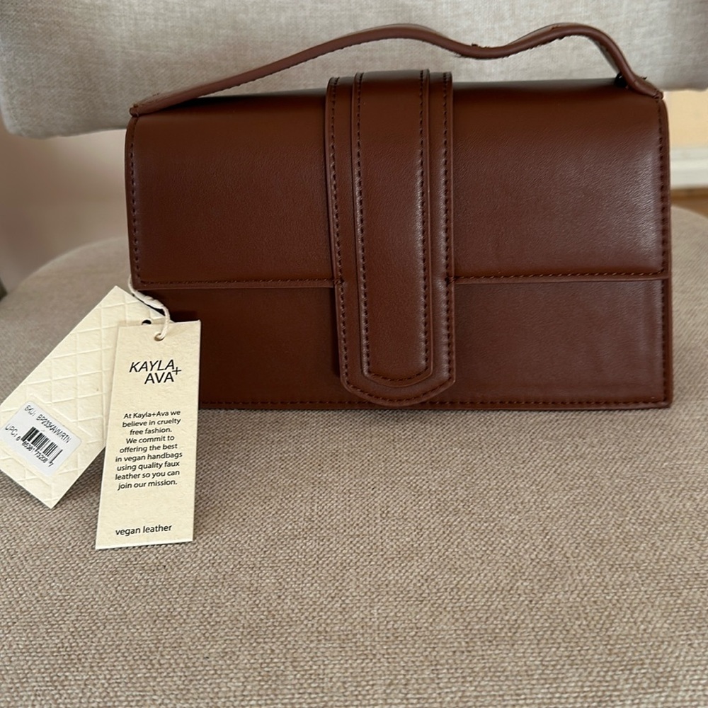Kayla & Ava Miranda Crossbody Bag in Brown. New with tags.